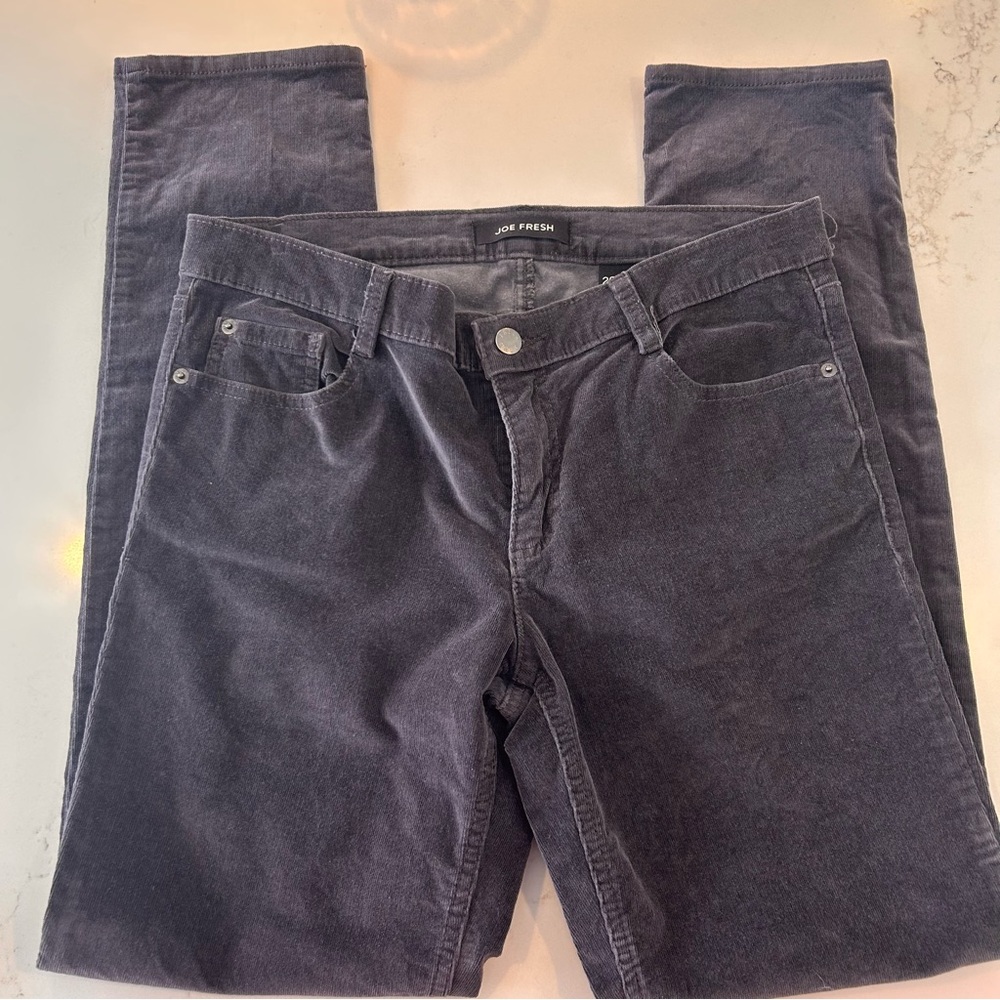 Joe Fresh Corduroy Pants Skinny Dark grey women’s 8